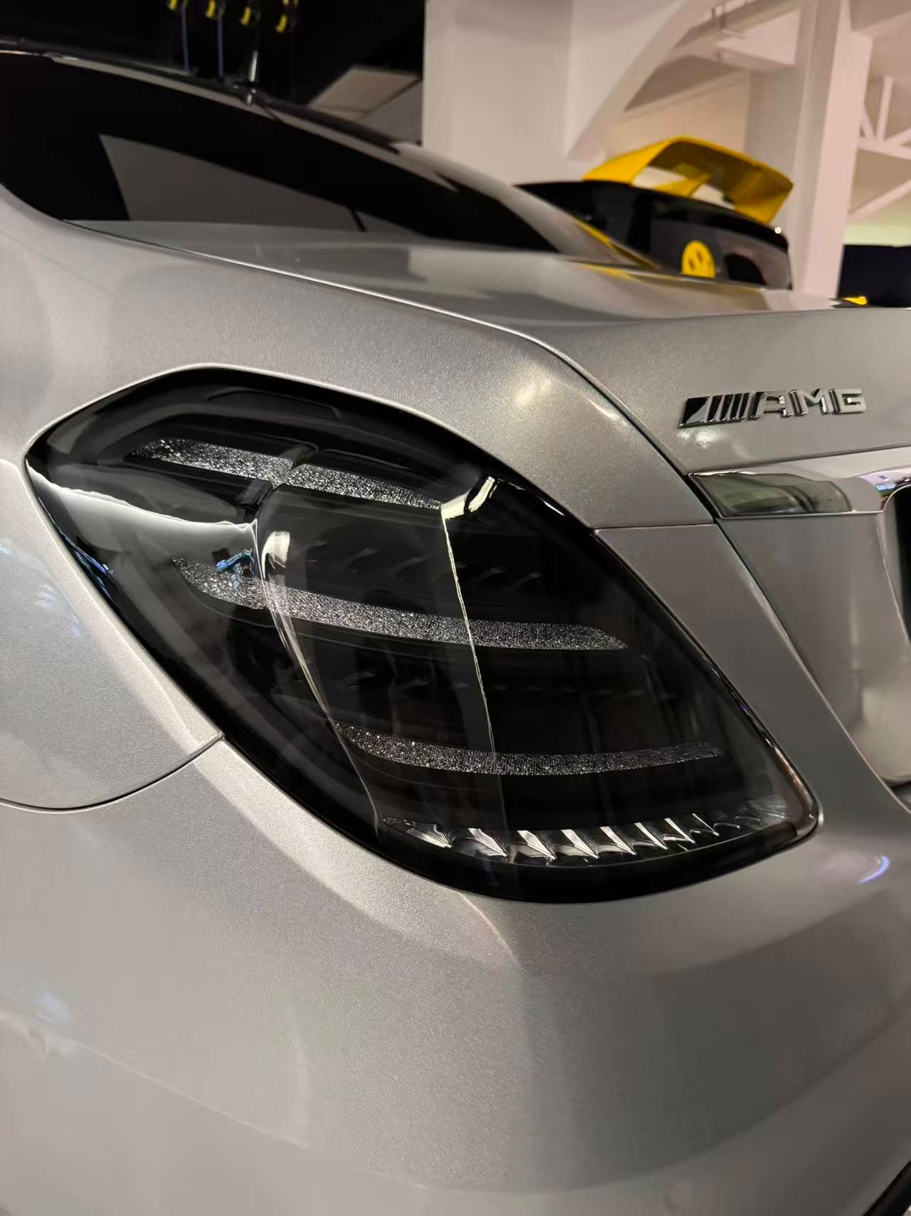 Full Range Mercedes S-Class Custom Modified Clear Taillight Assembly - view 4