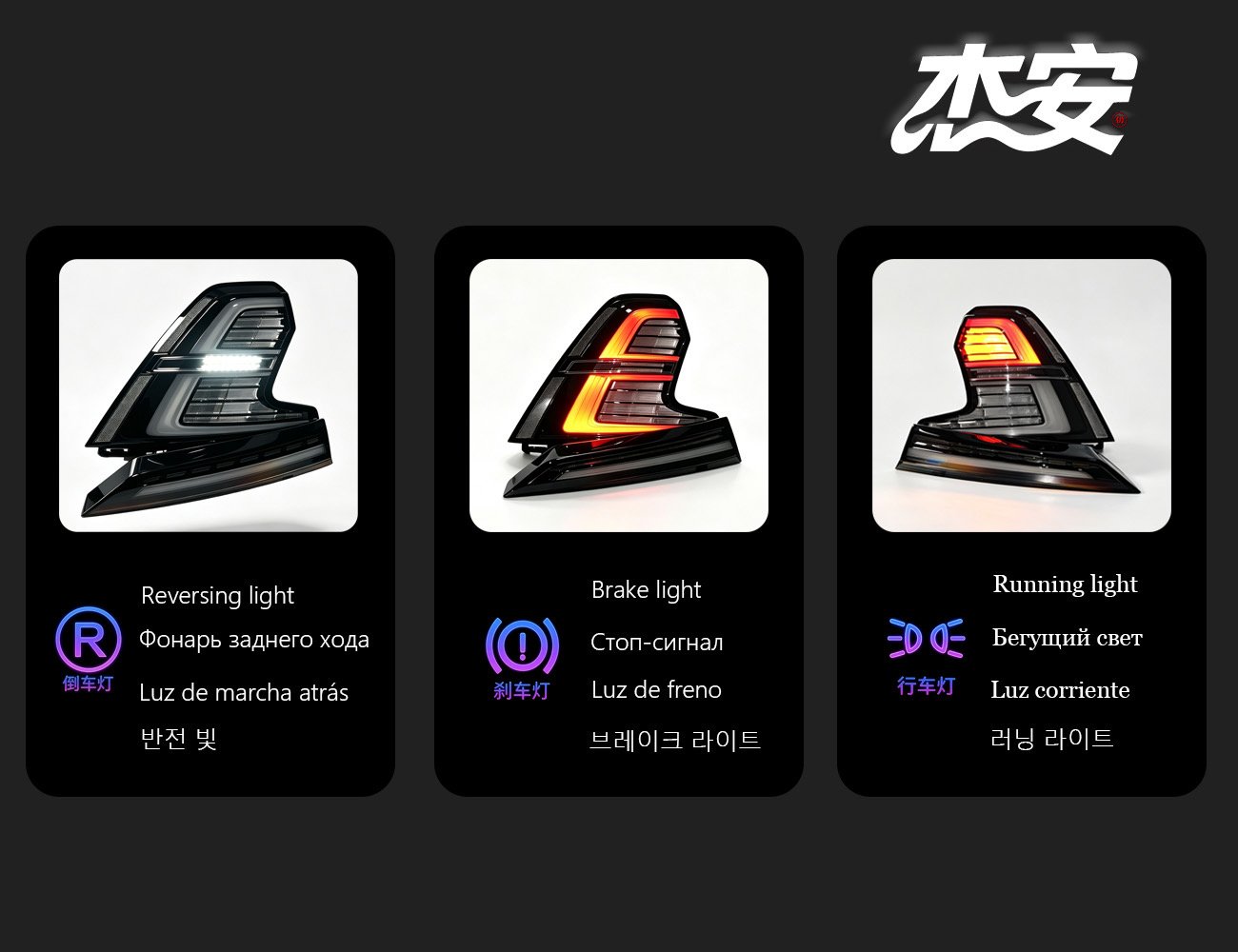 Volvo S60 Clear LED Taillights - view 3