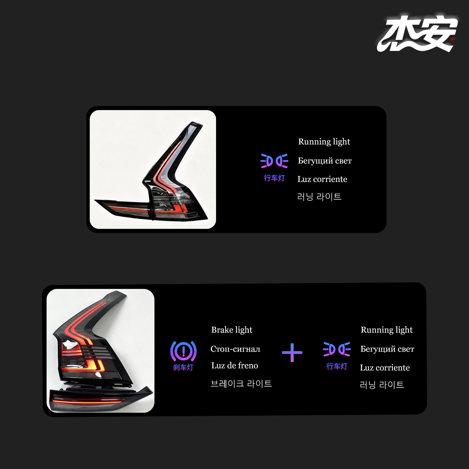 Volvo V90 20‑26 Aftermarket Custom Clear LED Tail Light Assembly - view 5