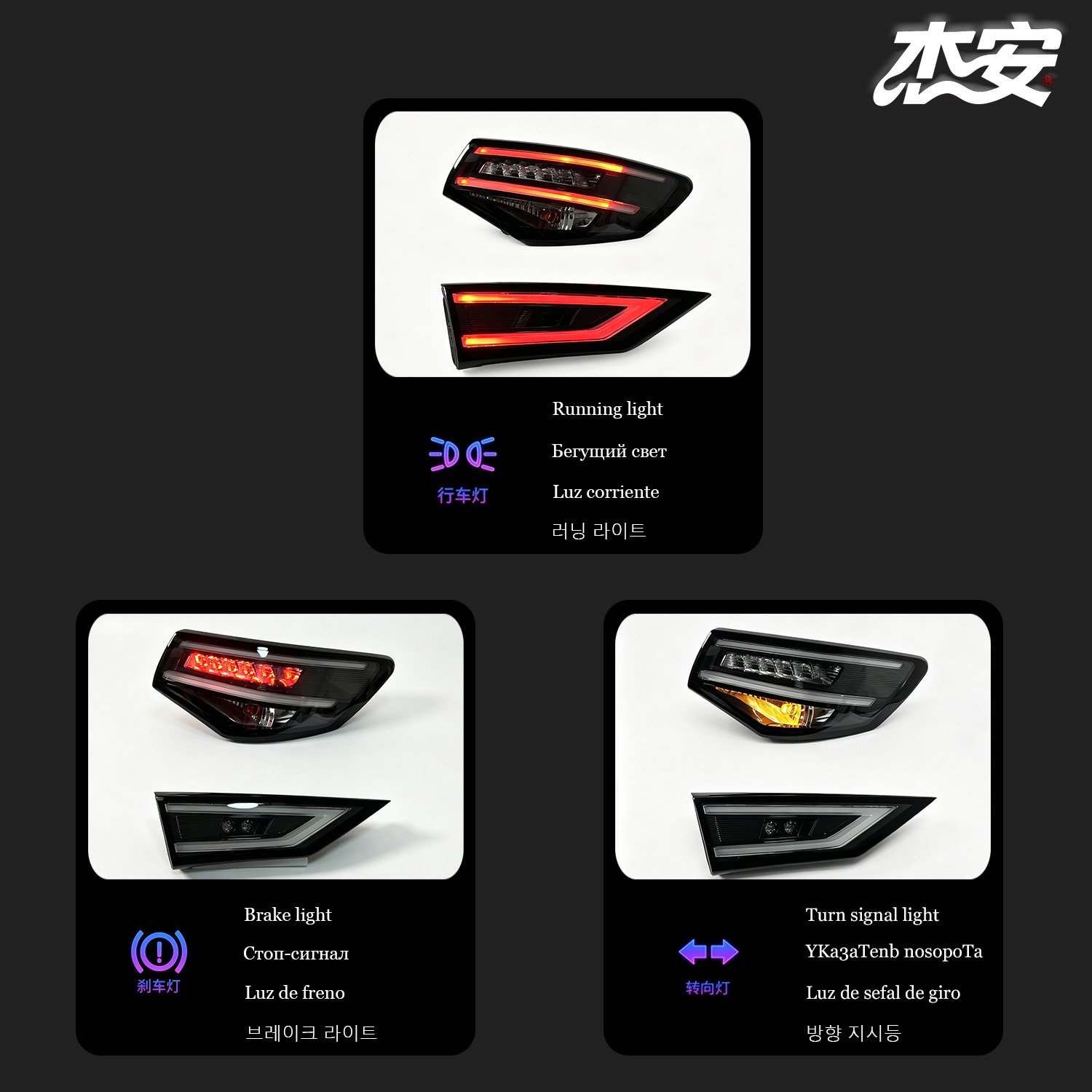 Modified Clear Black Housing Tail Lamp Assembly Fit for Nissan Sylphy E-Power Replacement Taillights - view 3