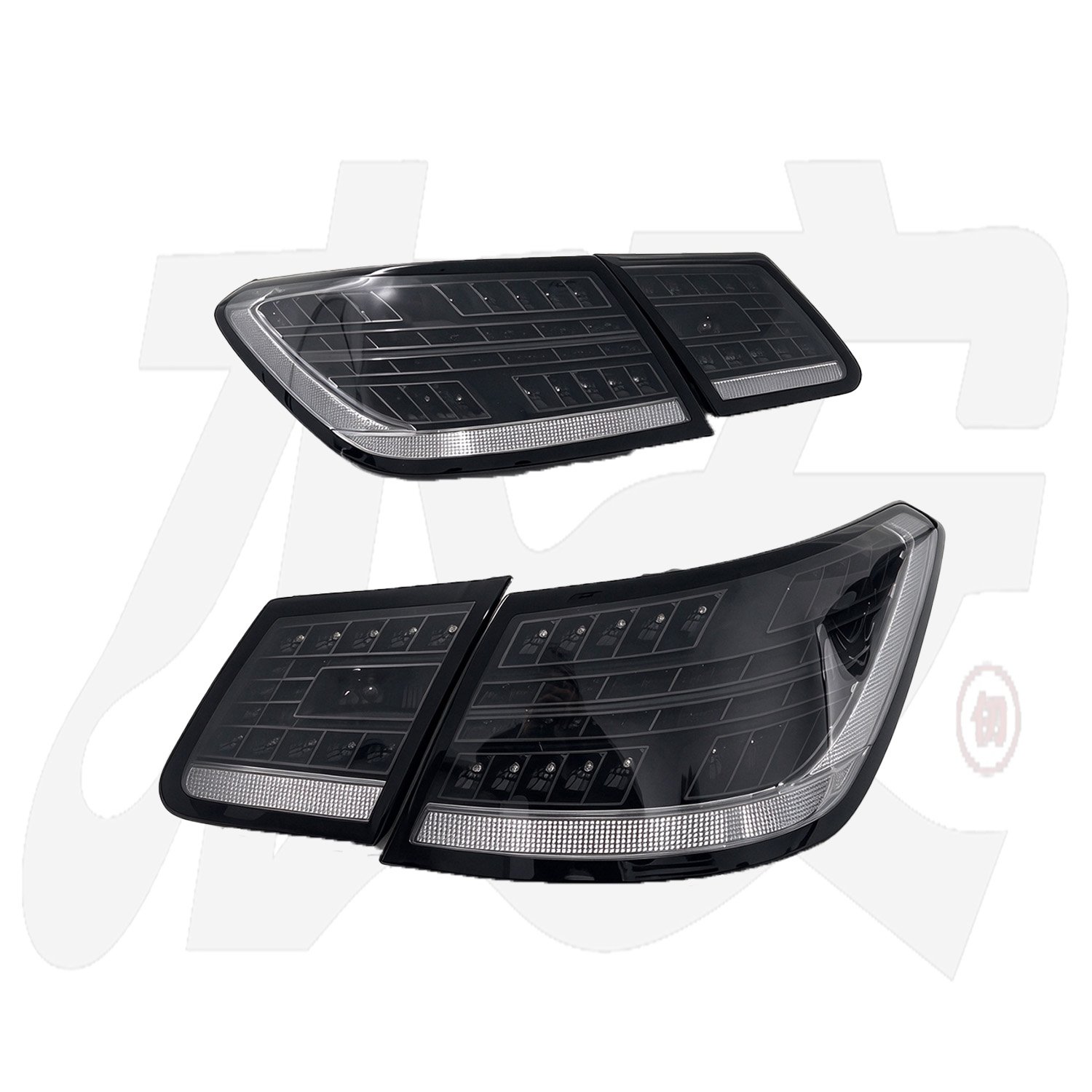 Mercedes Benz E-Class Modified Clear Tail Light Assembly, Upgrade Rear Tail Lights - view 6