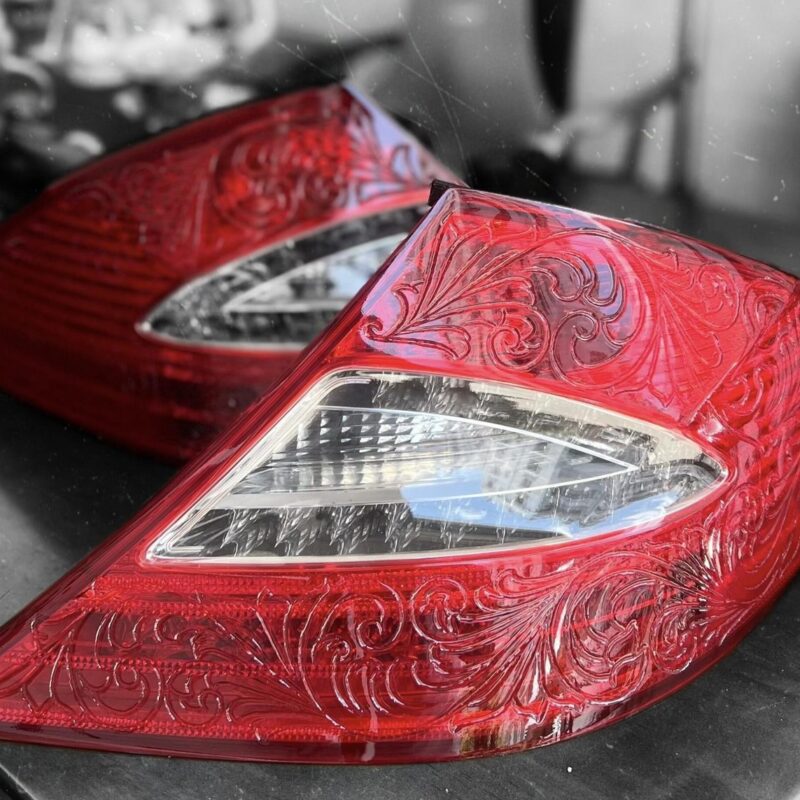 Original Mercedes CLS Taillight Engraving & Factory Part Processing