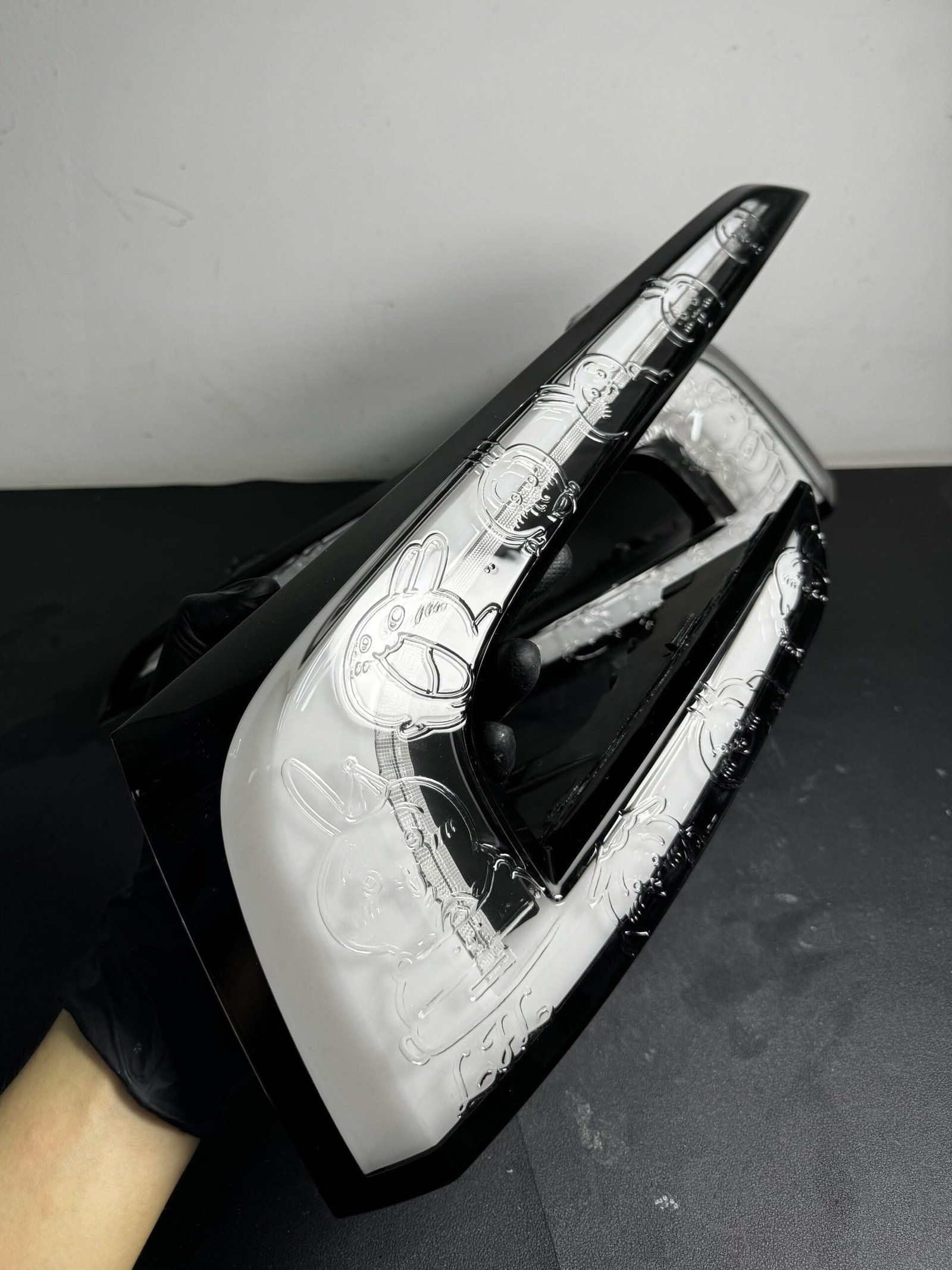 Tesla Model 3 White Base Taillight Decorative Carving Cover - view 2