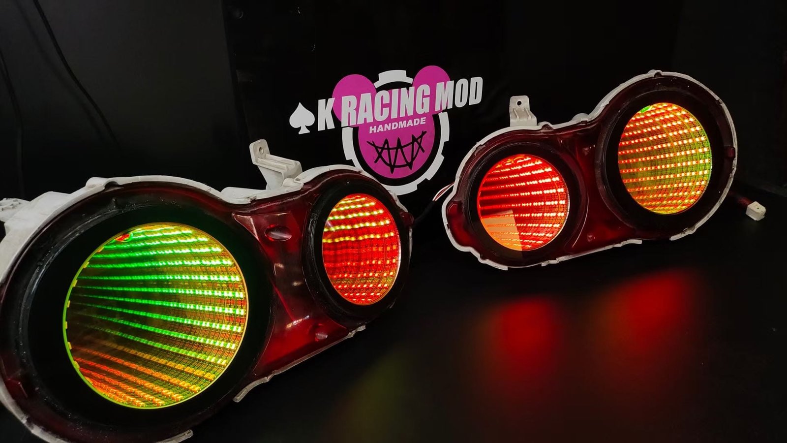 Smoke Black Infinite Depth LED Tail Lights Replacement for Nissan Skyline R34 GT-R - view 2