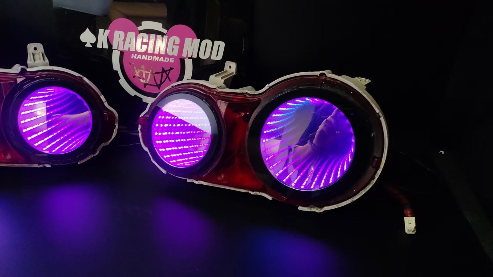 Smoke Black Infinite Depth LED Tail Lights Replacement for Nissan Skyline R34 GT-R - view 3