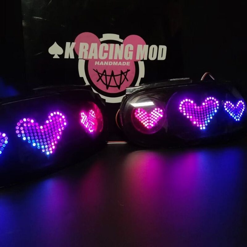 For Mazda MX-5 Miata ND Heart Shape LED Tail Lights – Custom Anime Style (Pair) 2016+