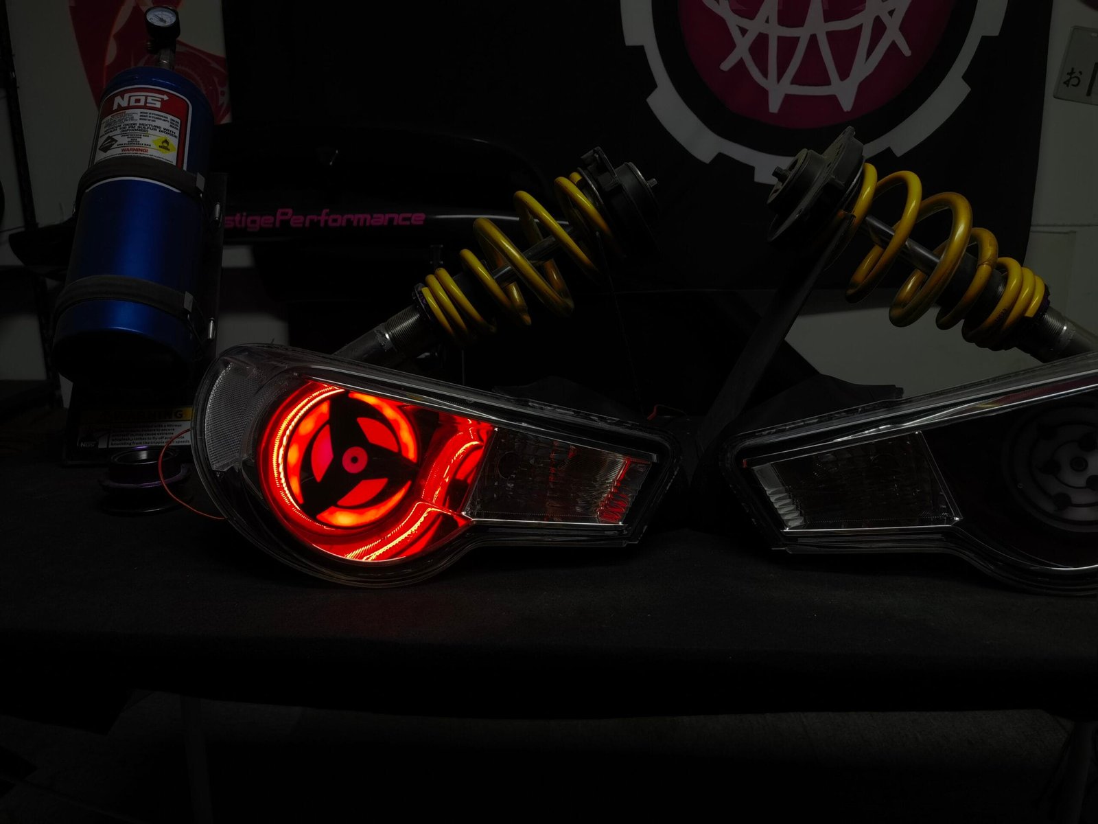 JDM Naruto Inspired Sharingan Tail Lights for Toyota GT86 ZN6 – APP Control & Dynamic Effects