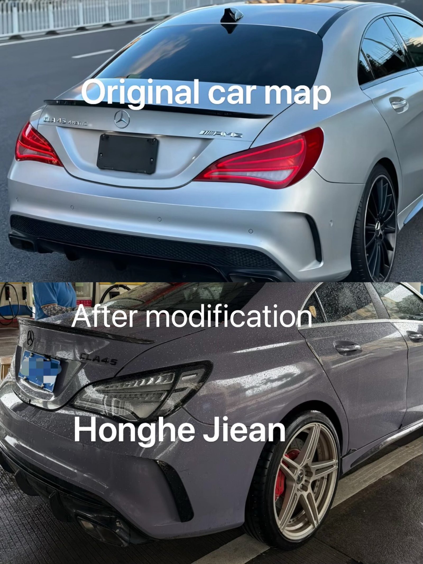 Mercedes – Benz CLS45 Transparent Black – Bottom Tail Lights, Skillfully Processed from Original Car Parts for Tail – light Modification - view 6